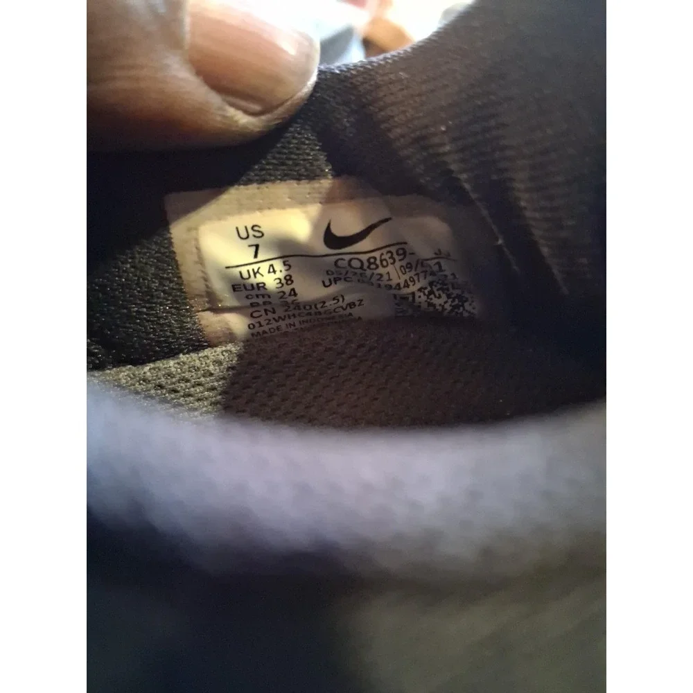 Nike Air Zoom‎ Pegasus 37 Womens 7 Shield Running Black Grey Shoes CQ8639-001